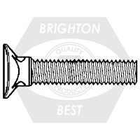 Picture of Brighton Best BR429092 3/8"-16X1 1/2" Gd 5 Elip Head Plow Bolt Zinc Cr+3